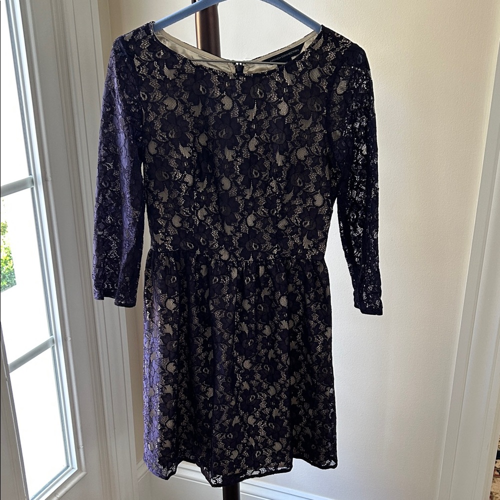 French Connection Purple Lace Dress